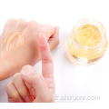 Gel crème de nuit blanchissant pour la peau en or 24 carats